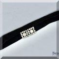 J101. Velvet choker with rhinestones. - $10 